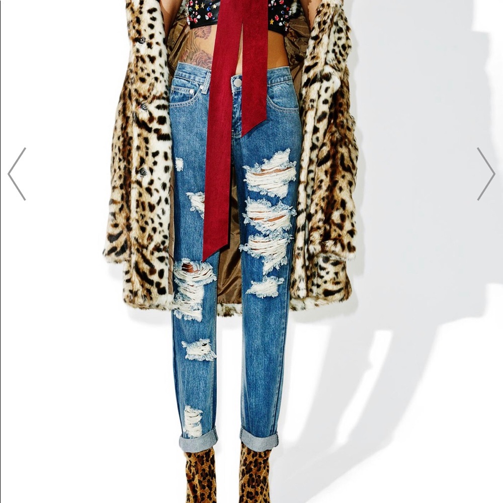 Glamorous METROPOLIS DISTRESSED JEANS - Picture 1 of 7
